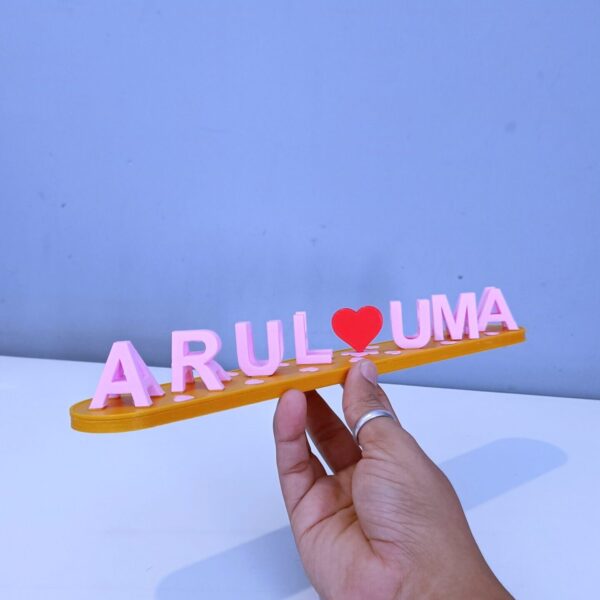 Personalized Dual Name Desk Name Plate